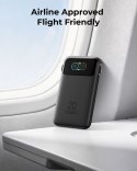 Powerbank Veger Fuerza 10 (W1212B) PD 20W 10000 mAh z wbudowanymi kablami Typ C / Lightning czarny