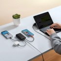 Powerbank Veger K2 (W2068) PD QC3.0 35W 20000 mAh z wbudowanymi kablami Typ C / Lightning czarny