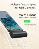 Powerbank Veger PlugOn (W0556/V0556) PD QC3.0 3A 20W 5000 mAh z wbudowanym złączem Typ C czarny