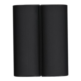 Powerbank Veger (W0587) 2,4A 2 szt 2 x 5000 mAh z podgrzewaczem do rąk czarno srebrny