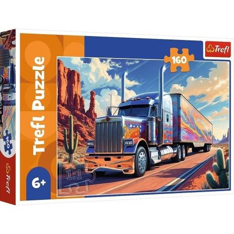 Puzzle 160 Ciężarówka w trasie TREFL