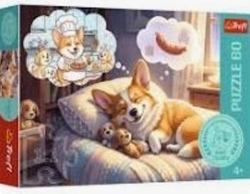 Puzzle 60 Corgi w krainie snów TREFL