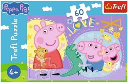 Puzzle 60 Szczęśliwa świnka TREFL