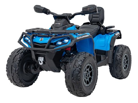 Quad Can Am Outlander ATV z Pilotem Niebieski
