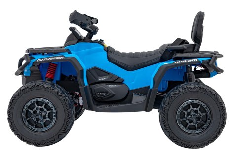 Quad Can Am Outlander ATV z Pilotem Niebieski
