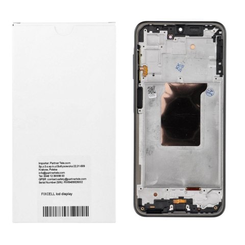 REWA wyświetlacz LCD do SAMSUNG A26 OLED czarny z ramka