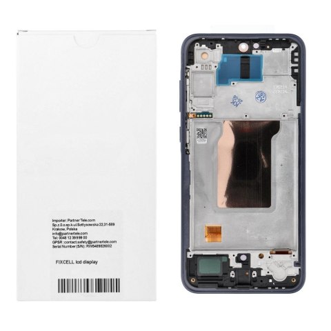 REWA wyświetlacz LCD do SAMSUNG A35 OLED czarny z ramka