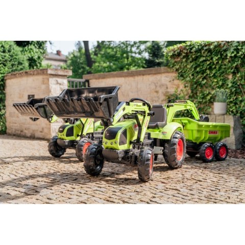 FALK Traktor na Pedały Claas Axos 330 z Koparką i Przyczepą 3-7 lat