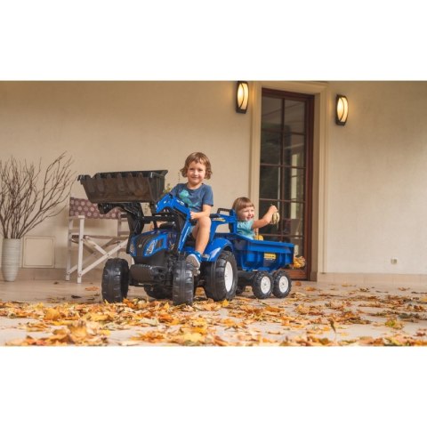 FALK Traktor na Pedały New Holland T8 z Koparką i Przyczepą 3-7 lat