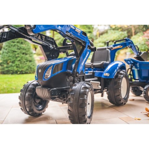 FALK Traktor na Pedały New Holland T8 z Koparką i Przyczepą 3-7 lat