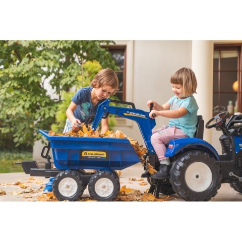 FALK Traktor na Pedały New Holland T8 z Koparką i Przyczepą 3-7 lat