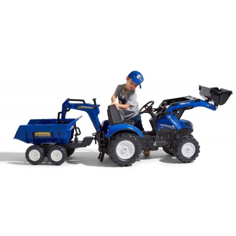 FALK Traktor na Pedały New Holland T8 z Koparką i Przyczepą 3-7 lat