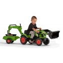 FALK Traktor z Przyczepą CLAAS Arion Backhoe ŁYŻKA + Ładowarka Od 2 Lat