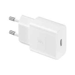 SAMSUNG oryginalna ładowarka sieciowa Typ C PD 3A 15W EP-T1510NWEGEU biała blister
