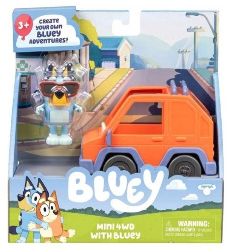 Samochód z figurką Bluey
