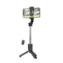 Selfie stick Hoco tripod z pilotem bezprzewodowym K17 czarny