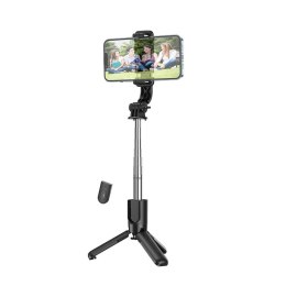 Selfie stick Hoco tripod z pilotem bezprzewodowym K17 czarny