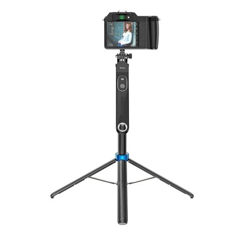 Selfie stick Hoco tripod z pilotem bezprzewodowym K22 czarny