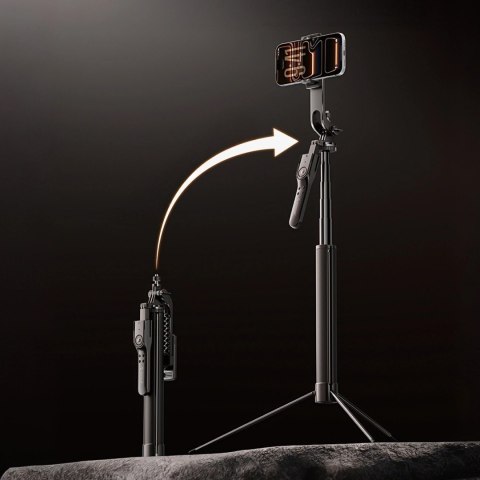 Selfie stick Orico SPM170 tripod 1/4" na telefon kamerę aparat Bluetooth 5.2 - czarny