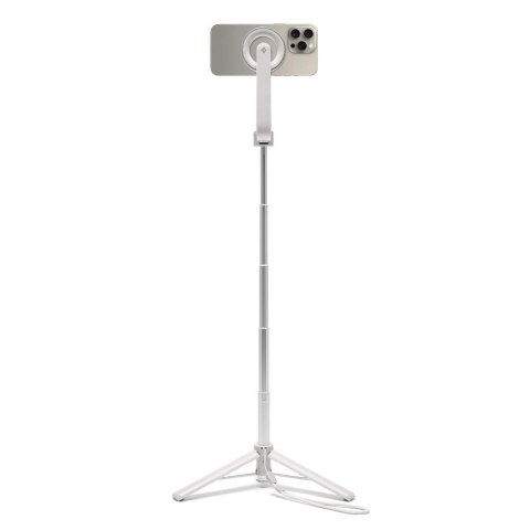 Selfie stick Spigen S571W MagSafe Bluetooth z tripodem - beżowy