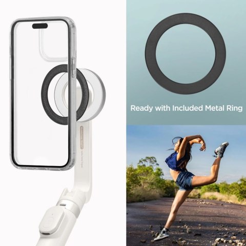 Selfie stick Spigen S571W MagSafe Bluetooth z tripodem - beżowy