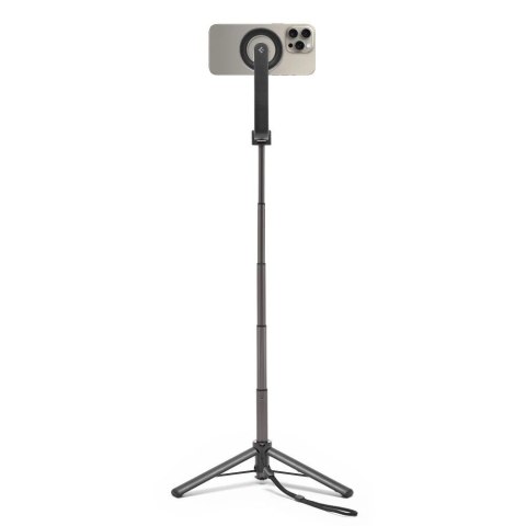 Selfie stick Spigen S571W MagSafe Bluetooth z tripodem - czarny