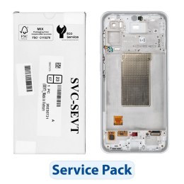 ServicePack Wyświetlacz LCD SAMSUNG A36 5G A366B White GH82-36841B