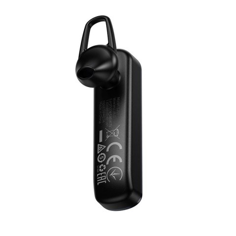 Słuchawka bezprzewodowa mono (ENC, BT 6.0, 130mAh) Hoco E201 czarna