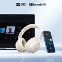 Słuchawki nauszne Baseus Bass BH1 NC Lite bezprzewodowe z ANC - białe