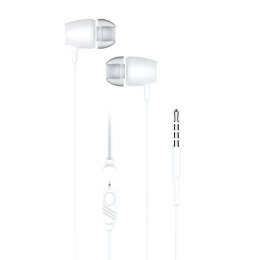 Słuchawki przewodowe douszne Jack 3,5 mm Blue Star PA-E67 1,2 m białe