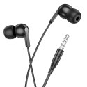 Słuchawki przewodowe douszne Jack 3,5 mm Hoco M124 czarne
