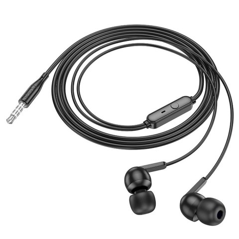 Słuchawki przewodowe douszne Jack 3,5 mm Hoco M124 czarne