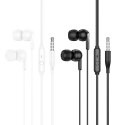 Słuchawki przewodowe douszne Jack 3,5 mm Hoco M124 czarne