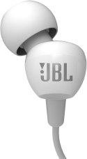 Słuchawki przewodowe douszne Jack 3,5 mm JBL C100Si białe