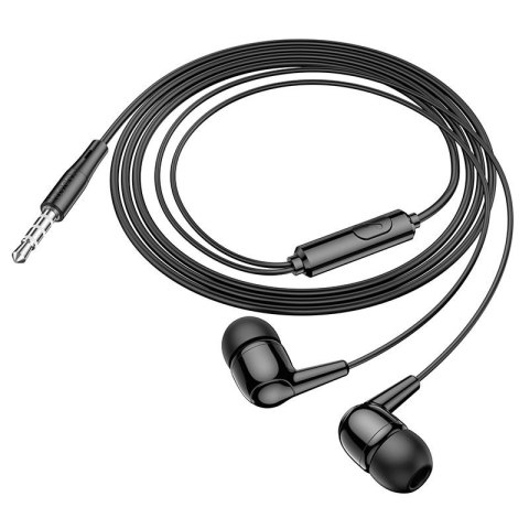 Słuchawki przewodowe douszne USB C Hoco M97 czarne