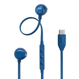 Słuchawki przewodowe douszne USB C JBL 305C niebieskie