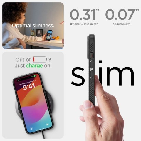 SPIGEN futerał LIQUID AIR do IPHONE 15 Plus matte black
