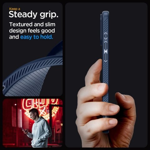 SPIGEN futerał LIQUID AIR do IPHONE 15 Pro Max navy blue