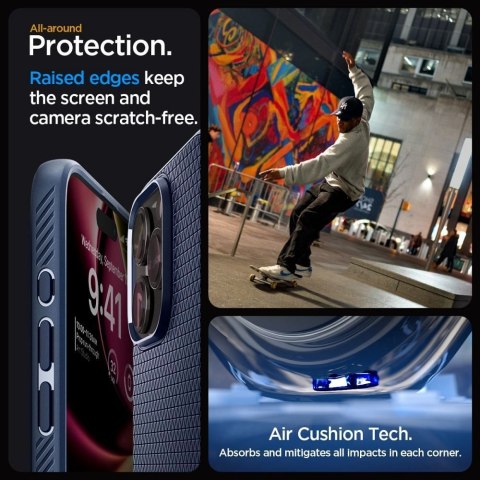 SPIGEN futerał LIQUID AIR do IPHONE 15 Pro Max navy blue
