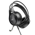 Słuchawki przewodowe nauszne Jack 3,5 mm Hoco W106 czarne