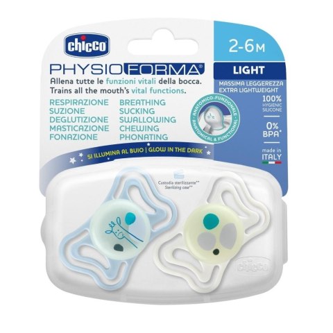 Smoczek PhysioForma Light glow 2-6m 2szt