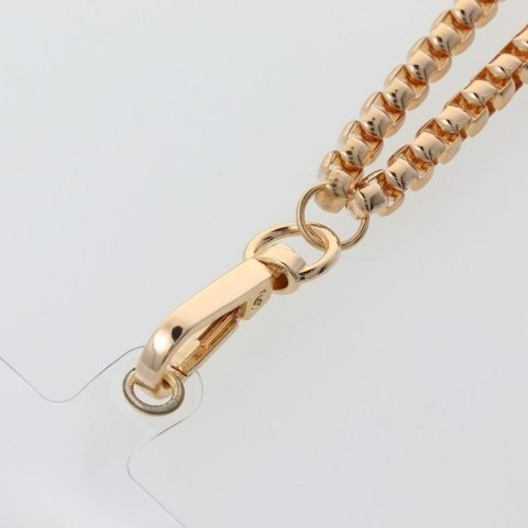 Smycz do telefonu, Zawieszka do telefonu - CHAIN #42 / długość sznura 40cm (20cm w pętli) / na nadgarstek - złoty
