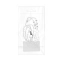 Smycz do telefonu, Zawieszka do telefonu - CRYSTAL DIAMON / długość sznura 74cm (37cm w pętli) / na szyję - biały