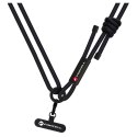 Smycz do telefonu crossbody z regulacją długości Forcell F-Design S10X165 (max 82,5cm w pętli) czarna