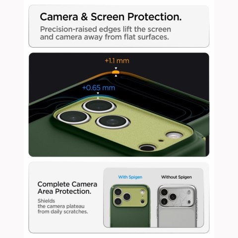 SPIGEN futerał NANO POP HYBRID kompatybliny z MagSafe do IPHONE 18 Pro Max / 17 Pro Max avo green