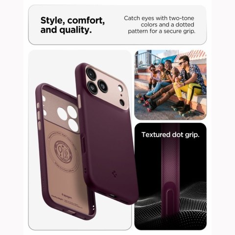 SPIGEN futerał NANO POP MAG kompatybilny z MagSafe do IPHONE 18 Pro /17 Pro burgundy beam