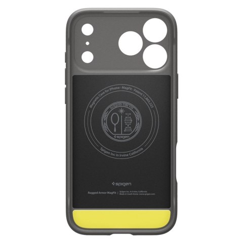 SPIGEN futerał RUGGED ARMOR kompatybliny z MagSafe do IPHONE 18 Pro / 17 Pro grey