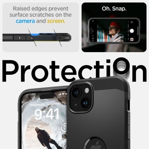 SPIGEN futerał TOUGH ARMOR MAG kompatybilny z MagSafe do IPHONE 15 black