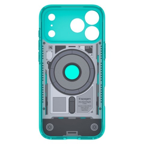 SPIGEN futerał ULTRA HYBRID kompatybliny z MagSafe do IPHONE 18 Pro / 17 Pro c-one bondi blue