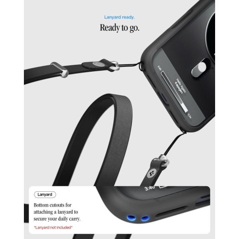 SPIGEN futerał ULTRA HYBRID kompatybliny z MagSafe do IPHONE 18 Pro / 17 Pro classic black